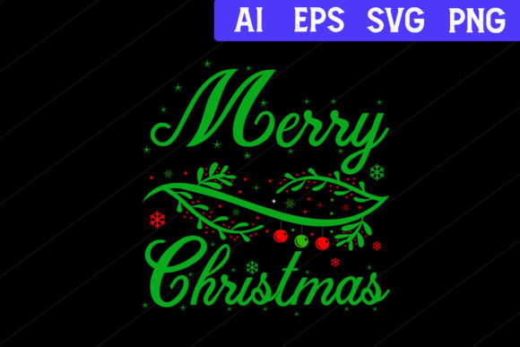Christmas T Shirt, Merry Christmas SVG Graphics & Print Templates