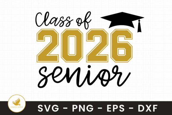 Class of 2026 Senior SVG: Graphics for T-Shirt Designs