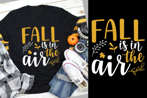 Fall T-Shirt Design & SVG Graphics for Print Templates