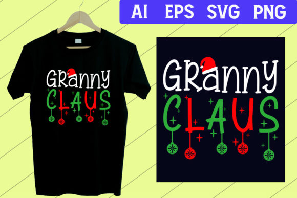 Granny Claus SVG: Graphics & Print Templates