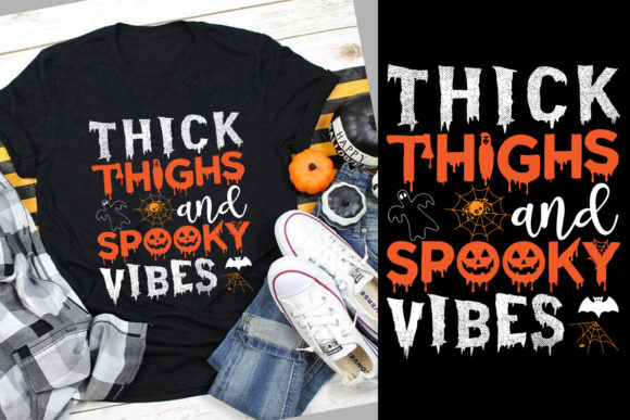 Halloween SVG & T-Shirt Graphics for Print Templates