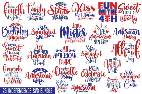 Independence Day SVG Bundle: Graphics for T-Shirt Designs