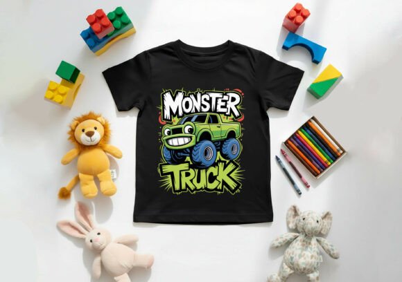 Monster Truck Graphics for T-Shirt Designs