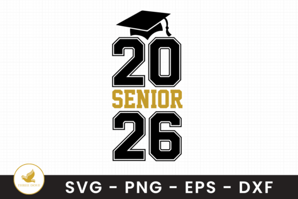 Senior 2026 SVG: Graphics for T-Shirt Designs